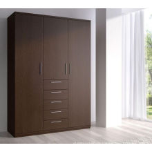 Günstige Ecke gemütliche 3 Tür Schlafzimmer Kleiderschrank Design